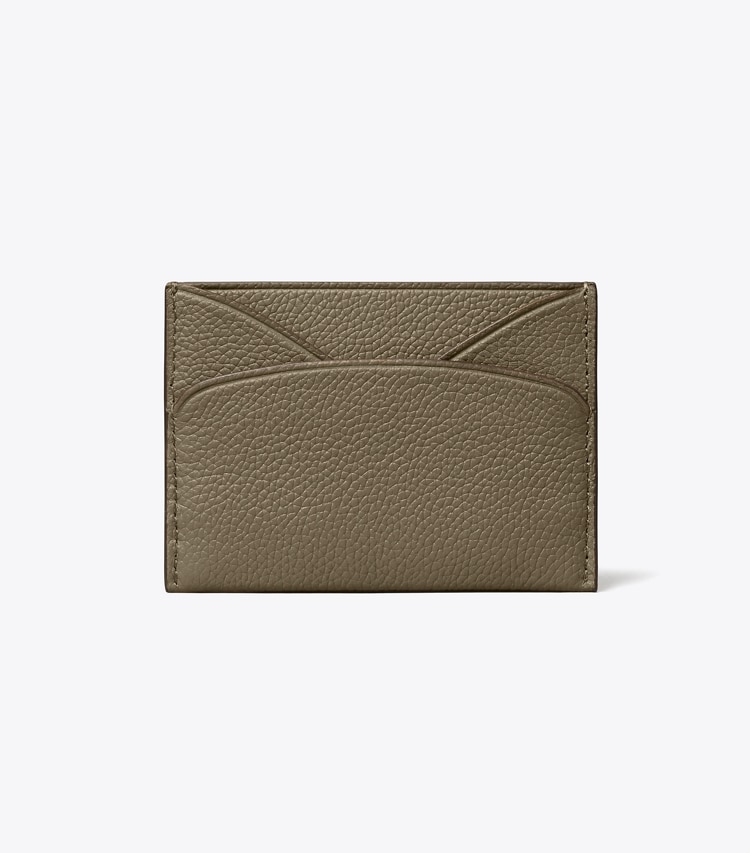 Tory Burch designer card cases Romy Flat Card Case in Wild Mushroom back