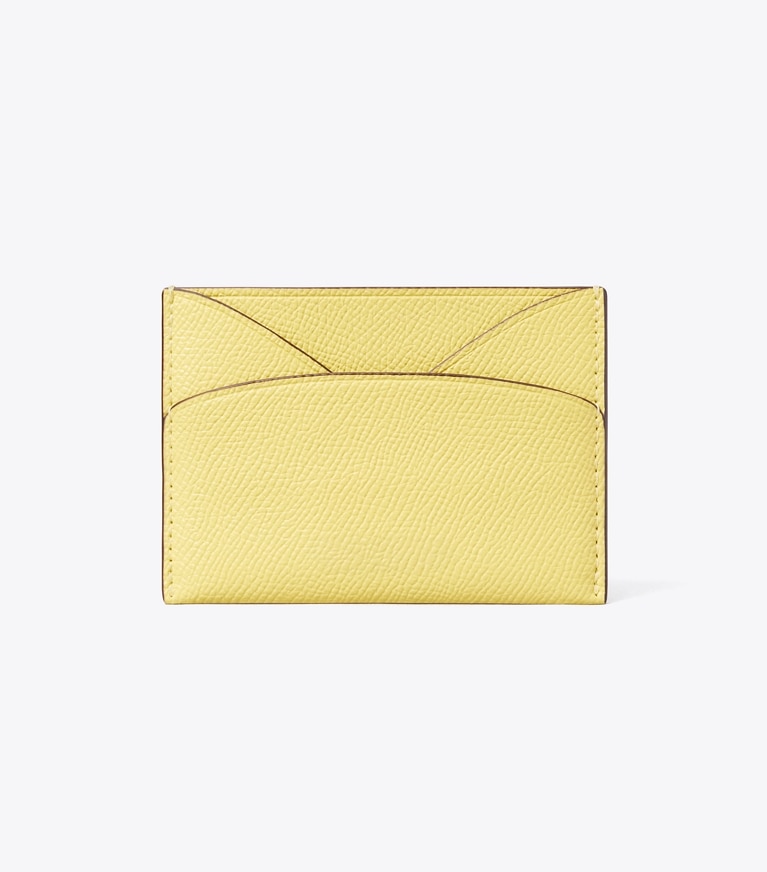 Tory Burch designer card cases Romy Flat Card Case in Yellow Sky back