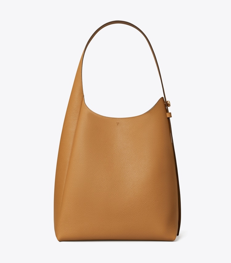 Tory Burch designer hobo bags Romy Hobo Bag in Tiramisu front