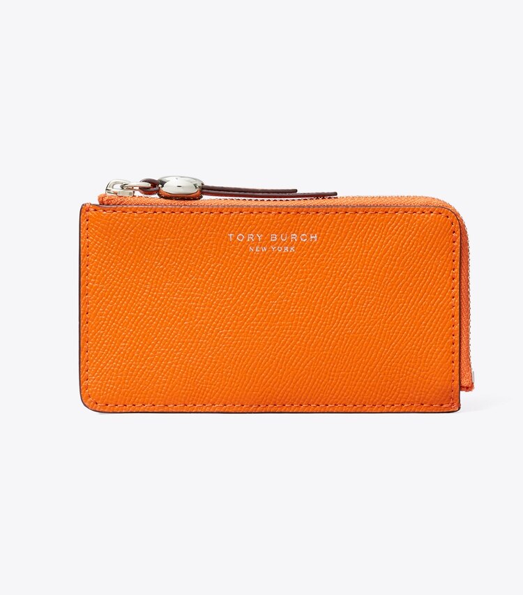 Tory Burch designer kartenetuis Romy Kartenetui mit Reißverschluss in Orange front