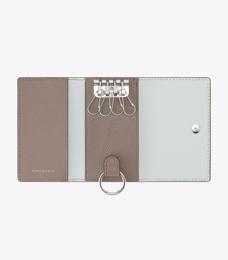 Tory Burch designer カードケース ロミー キーケース in Wild Mushroom オーバーヘッド