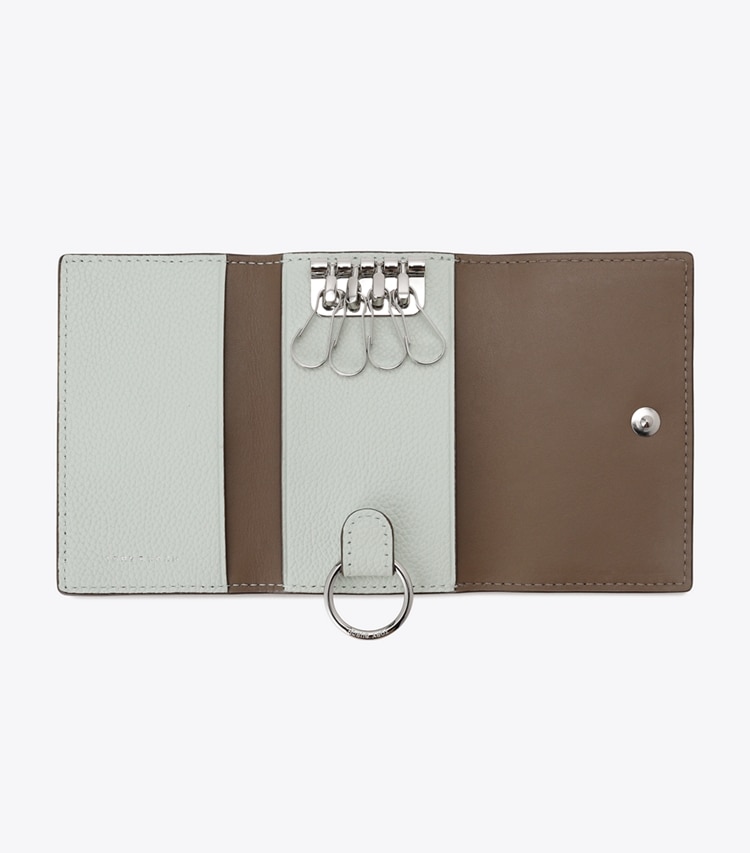 Tory Burch designer カードケース ロミー キーケース in Chill Mint オーバーヘッド