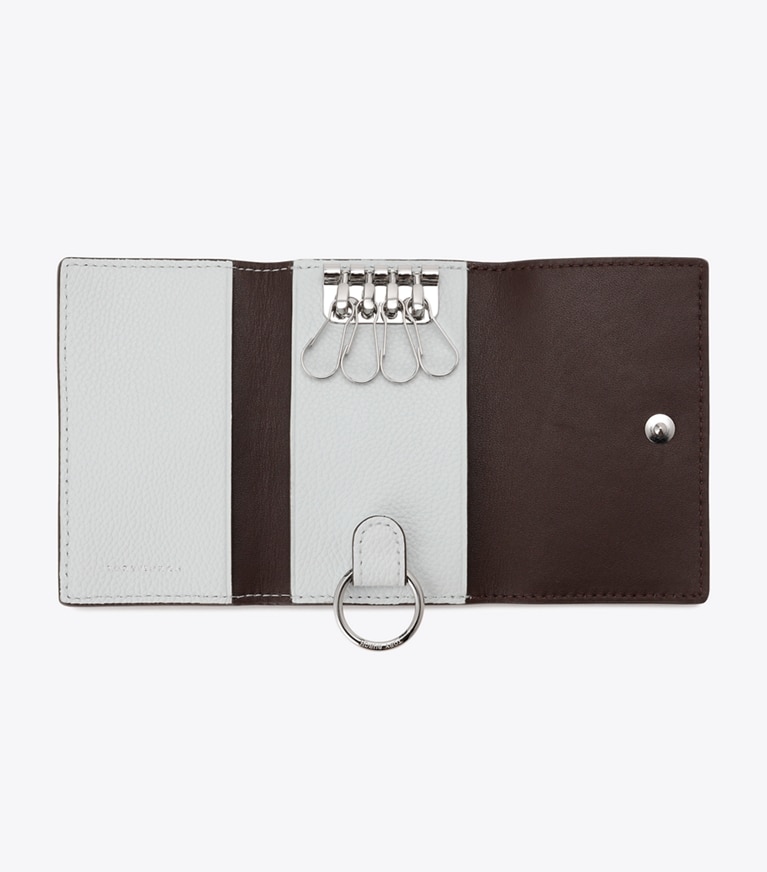 Tory Burch designer カードケース ロミー キーケース in Butterfly Blue オーバーヘッド