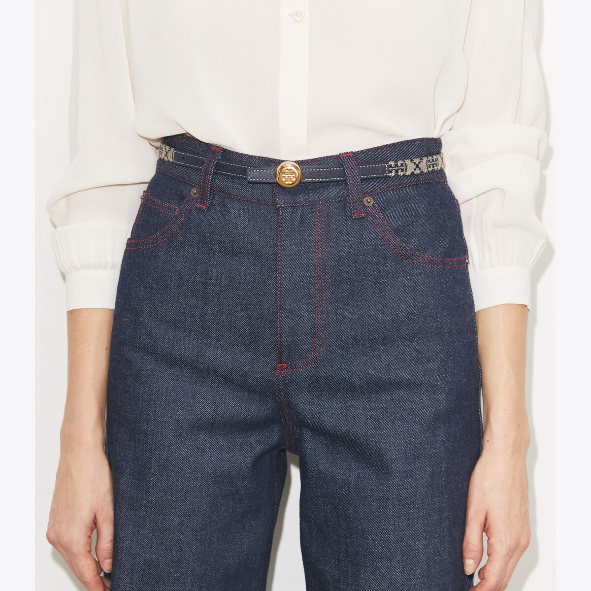 トーリーバーチ　パイソンベルト Romy Reversible Belt: Women's Designer Belts | Tory Burch