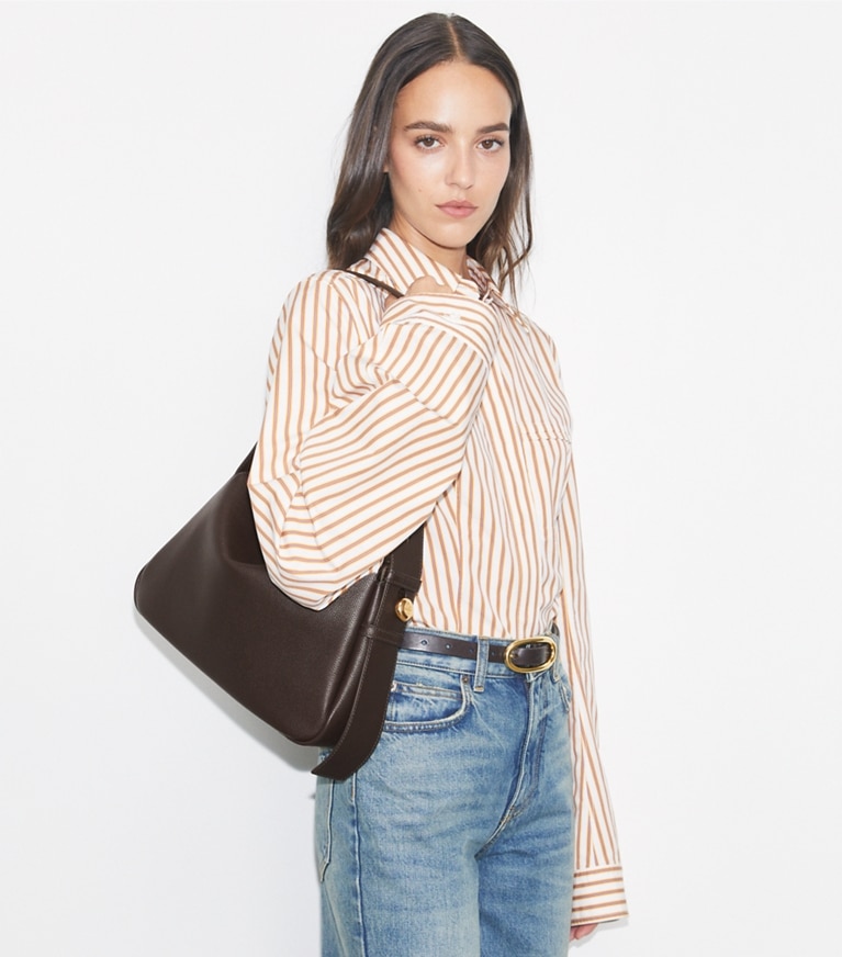 Tory Burch designer schultertaschen Romy Schultertasche in Deep Brown angle
