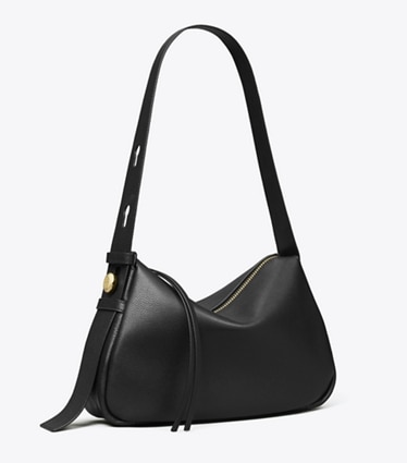 Tory Burch designer schultertaschen Romy Schultertasche in Black angle