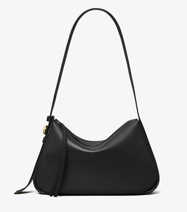 Tory Burch designer schultertaschen Romy Schultertasche in Black front