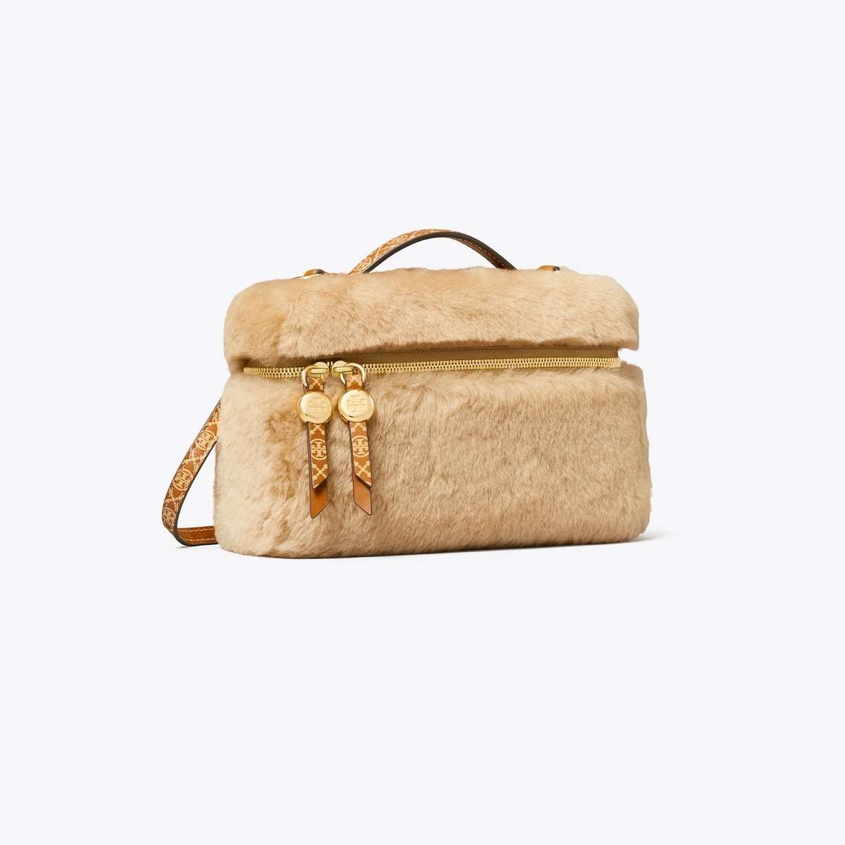 ROMY SHEARLING SLIM TOP HANDLE BAG