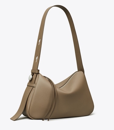 Tory Burch designer shoulder bags Romy Shoulder Bag in Wild Mushroom angle