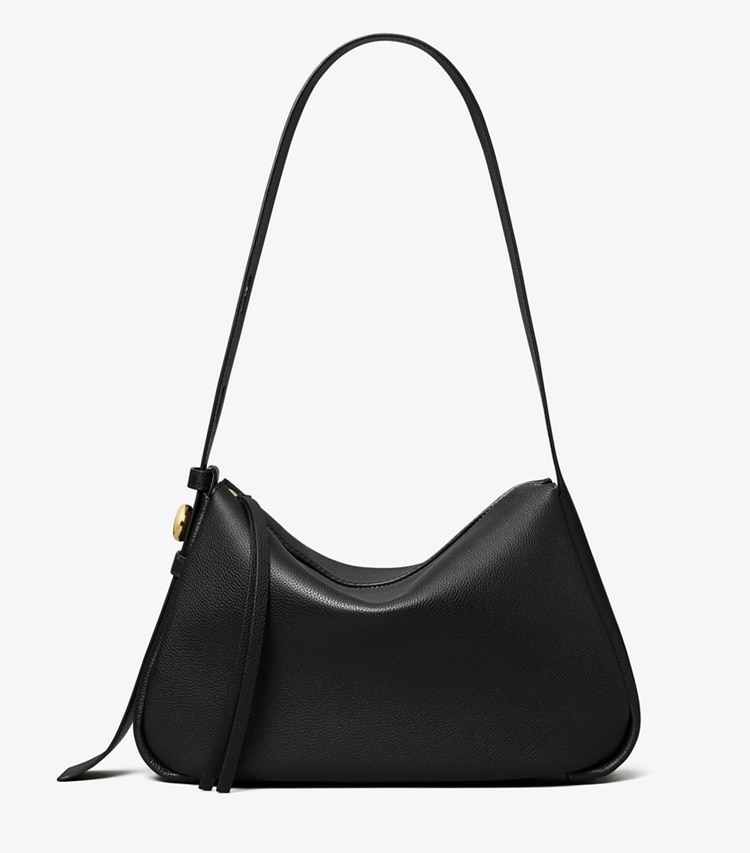 Tory Burch designer shoulder bags Romy Shoulder Bag in Black front