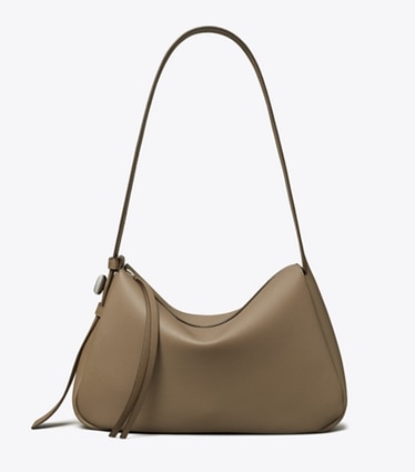 Tory Burch designer shoulder bags Romy Shoulder Bag in Wild Mushroom front