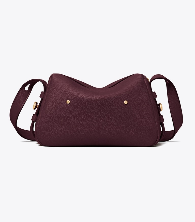 Tory Burch designer crossbody bags Romy Soft Crossbody Bag in Dark Carmine back