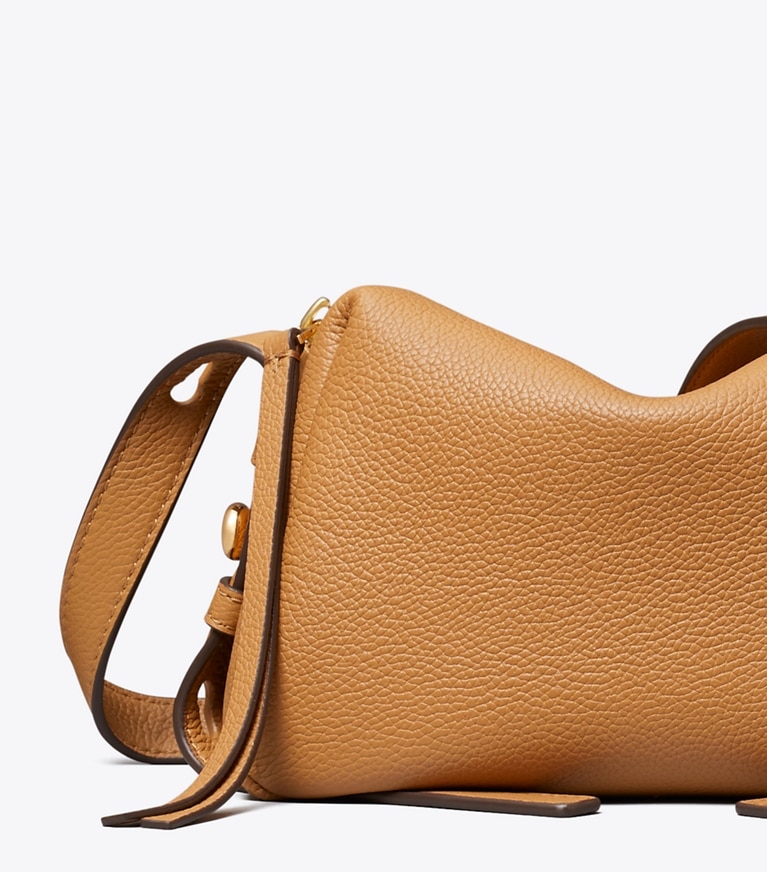 Tory Burch designer crossbody bags Romy Soft Crossbody Bag in Tiramisu detail