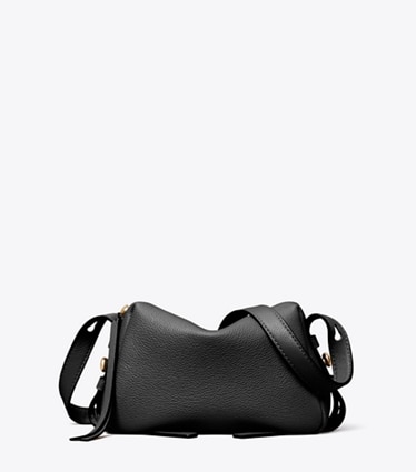 Tory Burch designer crossbody bags Romy Soft Crossbody Bag in BLACK front