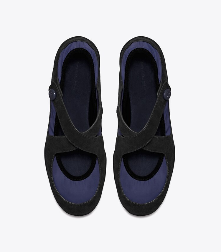 Tory Burch designer loafers Romy Sport Mary Jane in NEWPORT NAVY / NEWPORT NAVY von oben