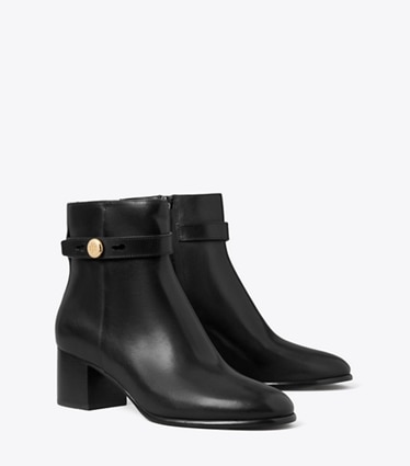 Tory Burch designer stiefeletten Romy Stiefelette in PERFECT BLACK angle