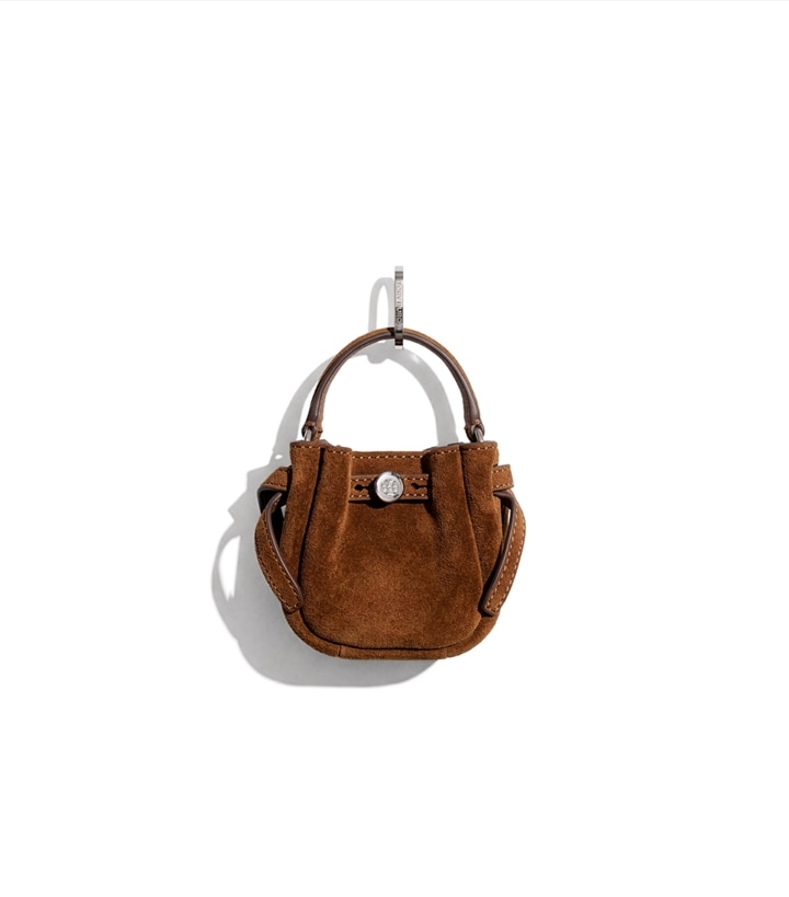 Romy Suede Bucket Bag Charm