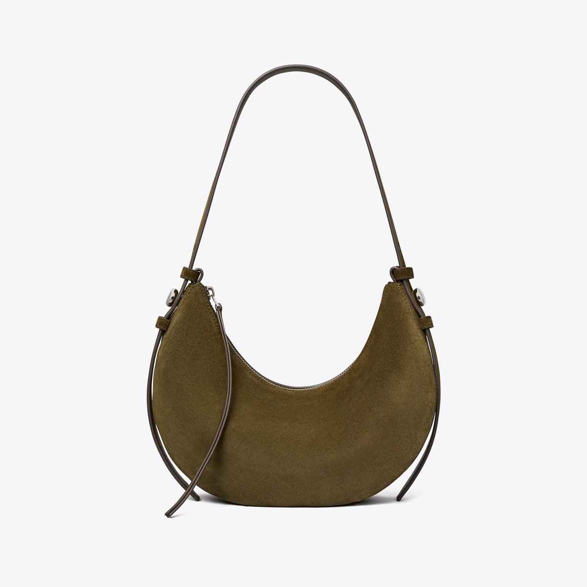 Romy Suede Half Moon Bag: Women's Designer Shoulder Bags | Tory Burch
