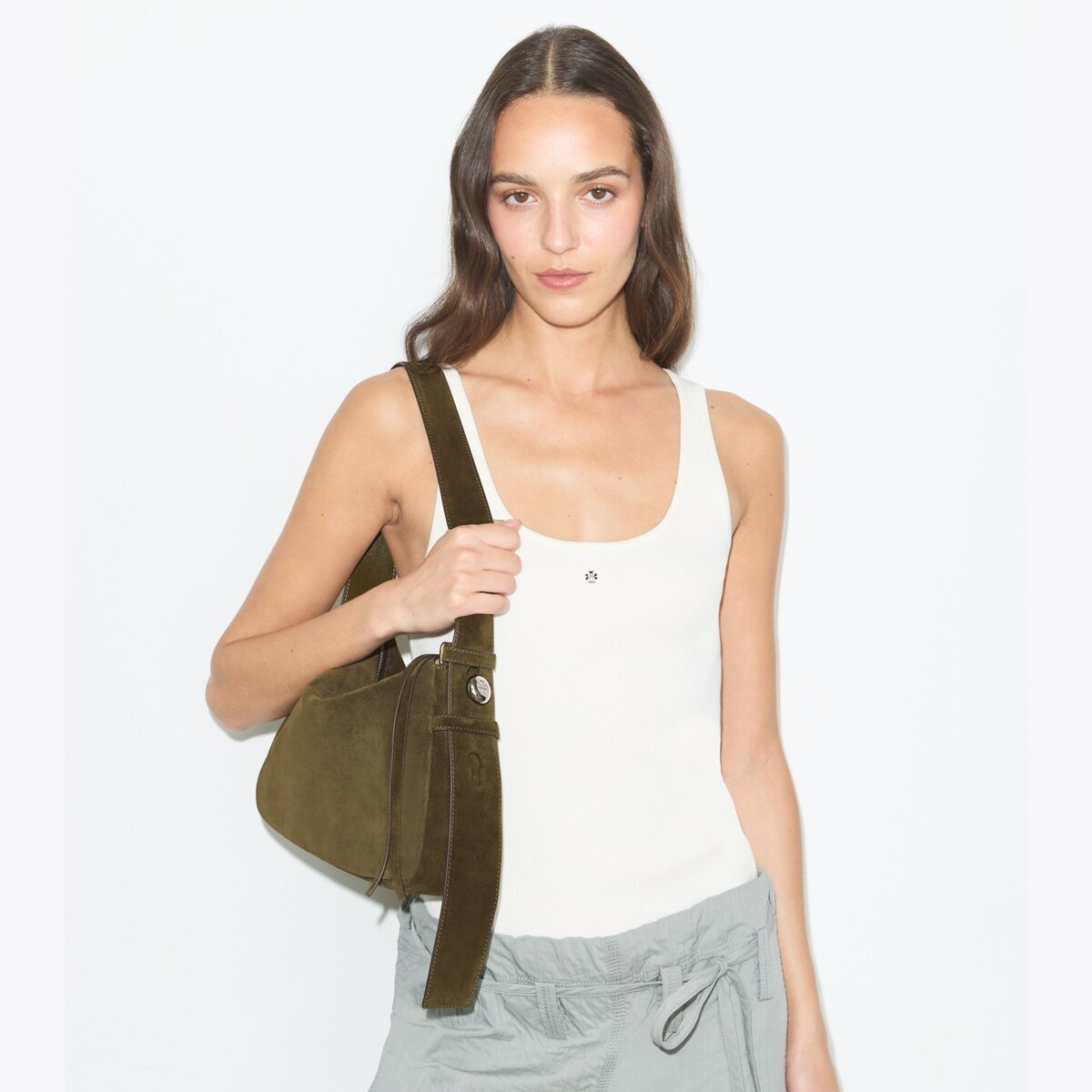 ROMY SUEDE SHOULDER BAG - thumbnail 2