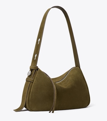 Leather Zip Top Shoulder Bag: Women's Designer Shoulder Bags