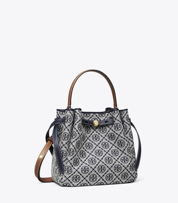 Small Romy T Monogram Shoulder Bag