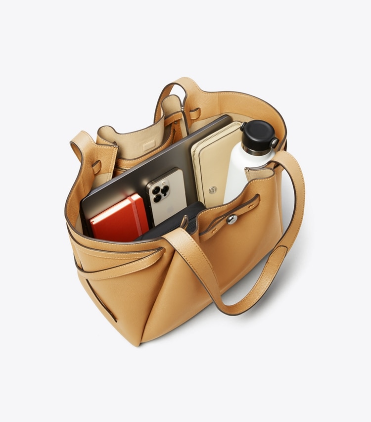 Tory Burch designer tote bags Romy Tote Bag aus Nubuk in Wheat additional