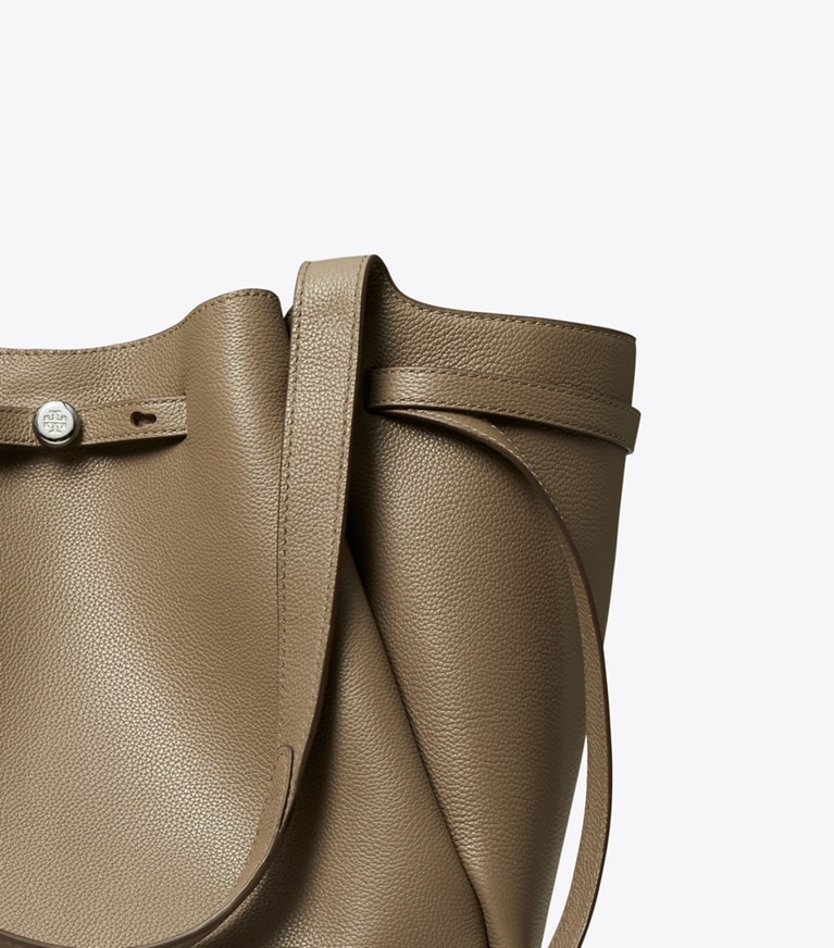 Tory Burch designer トートバッグ ロミー トートバッグ in Wild Mushroom angle