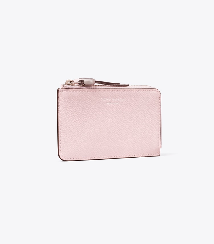 Tory Burch designer カードケース ロミー ジップカードケース in Rose Mist angle