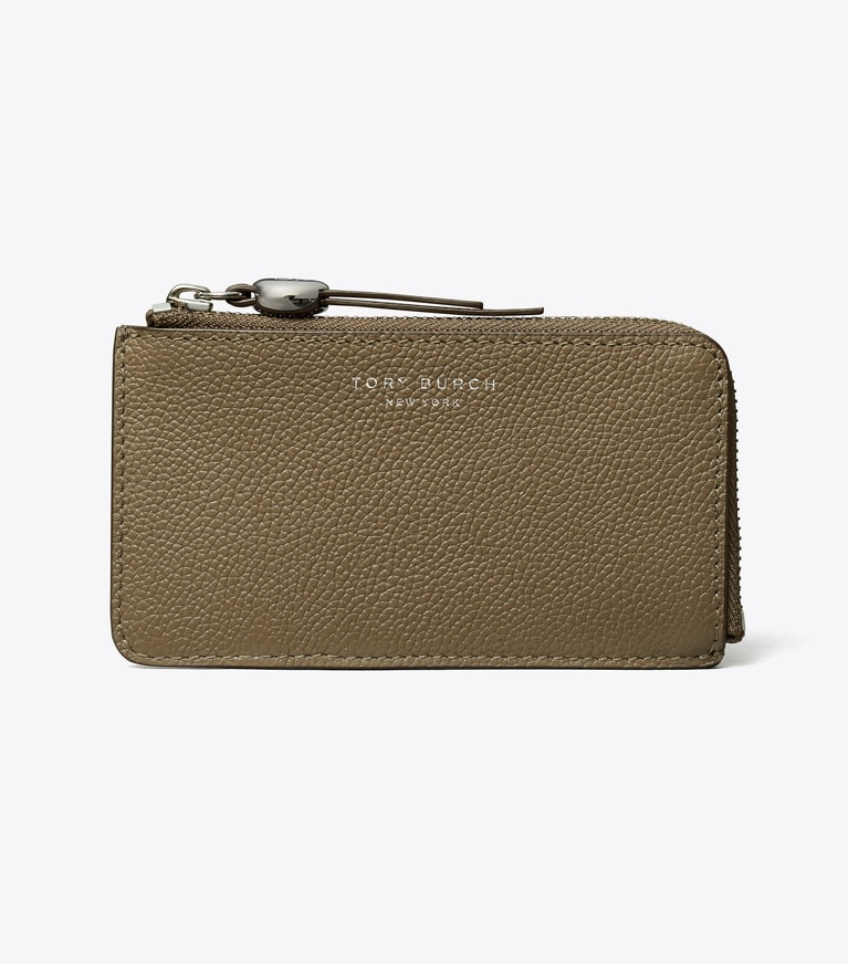 Tory Burch designer カードケース ロミー ジップカードケース in Wild Mushroom front
