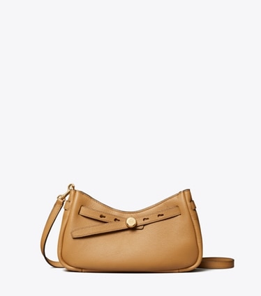 Tory Burch designer crossbody bags Romy Zip Top Crossbody in Tiramisu front