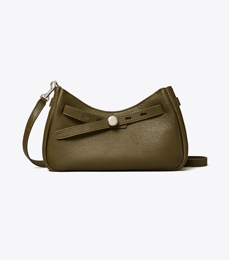 Tory Burch designer クロスボディバッグ ジップトップ クロスボディバッグ in Dark Olive front