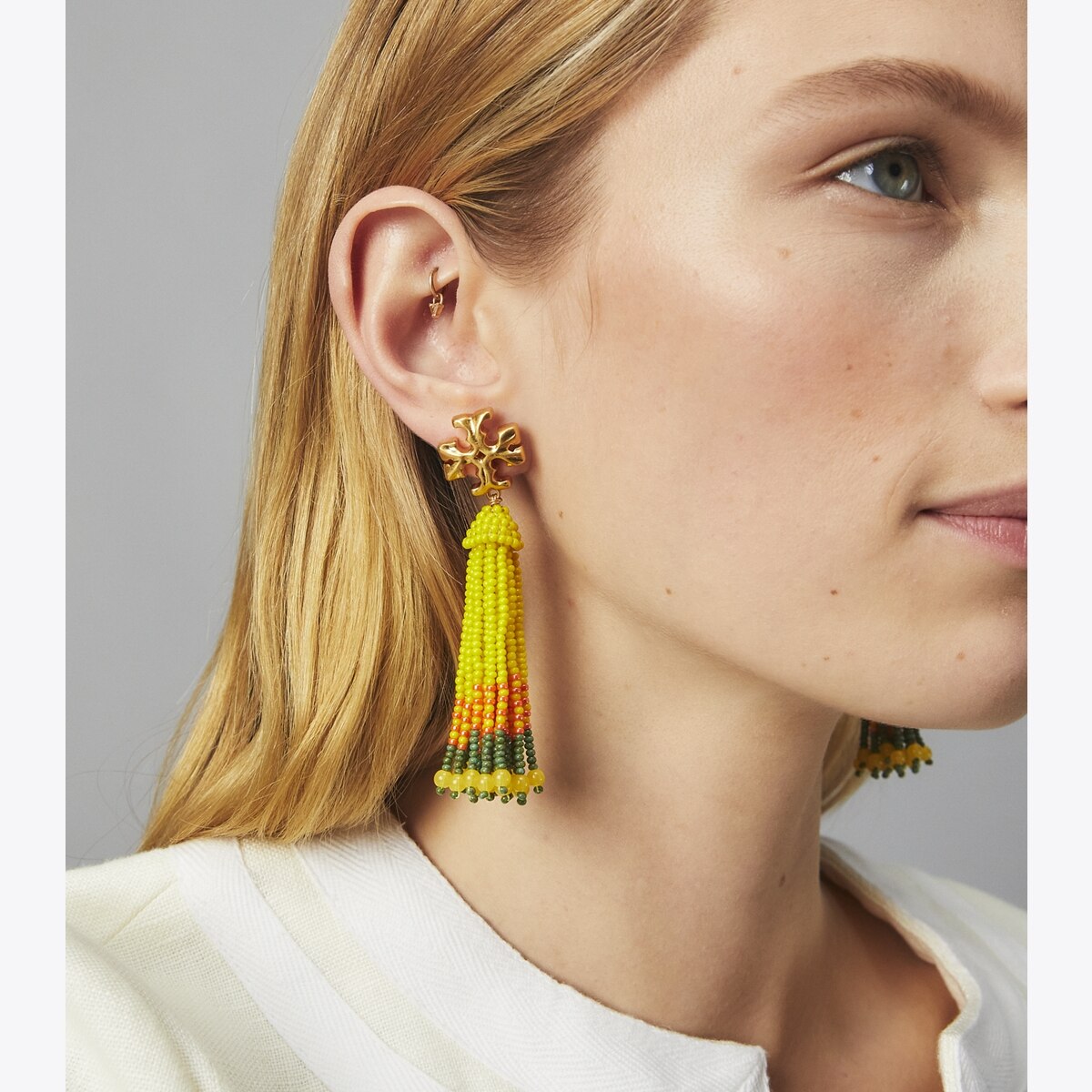 ピアス Tory Burch Sead Bead Tassel Earring 166149 Tory Burch Sead Bead Tassel Earring 166149