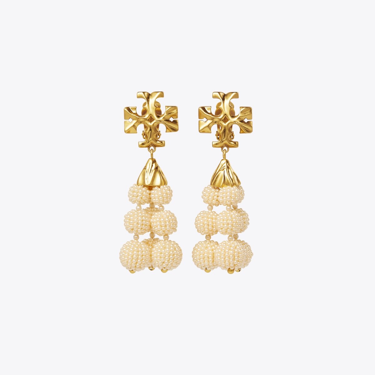 Roxanne Beaded Tassel Earring: Women's Designer Earrings
