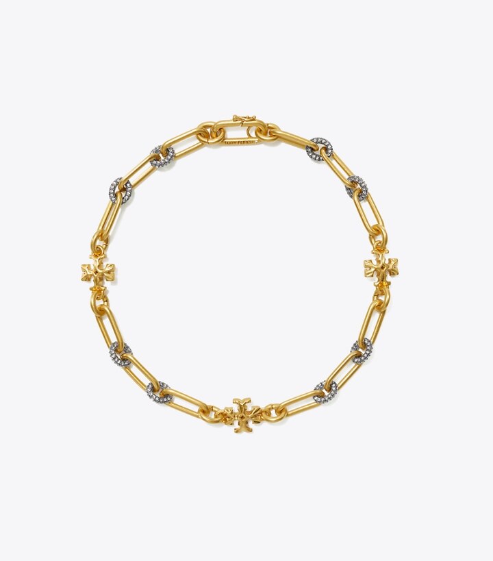 Roxanne Chain Pavé Short Necklace: Women's Jewelry | Necklaces | Tory