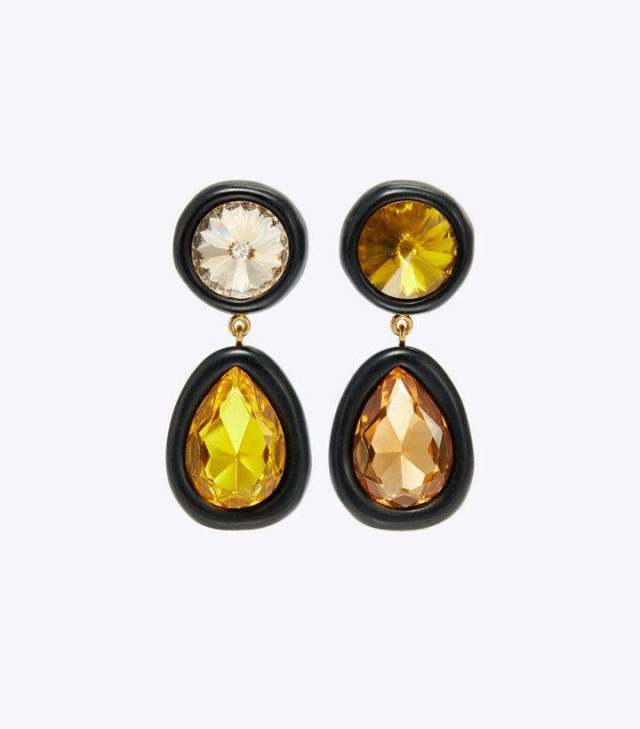 Roxanne Crystal Double-Drop Earring: Women's Designer Earrings | Tory Burch