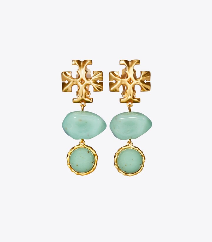 Roxanne Double-Drop Earring: Women's Designer Earrings | Tory Burch