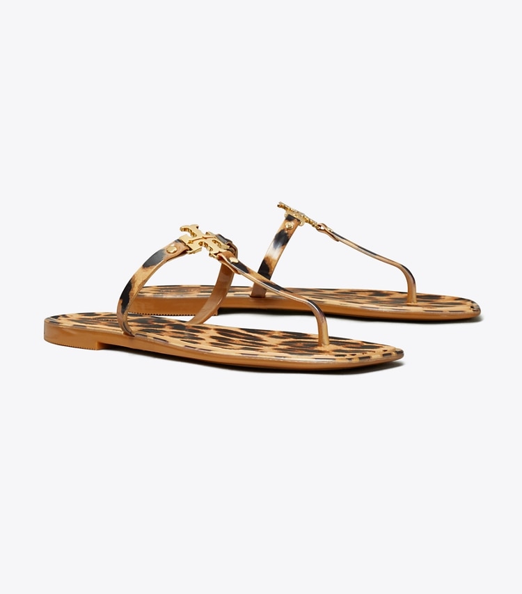 Tory Burch designer sandals Roxanne Jelly Sandal in CLASSIC LEOPARD angle