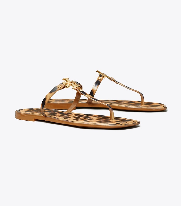 Tory Burch designer sandals Roxanne Jelly Sandal in CLASSIC LEOPARD angle