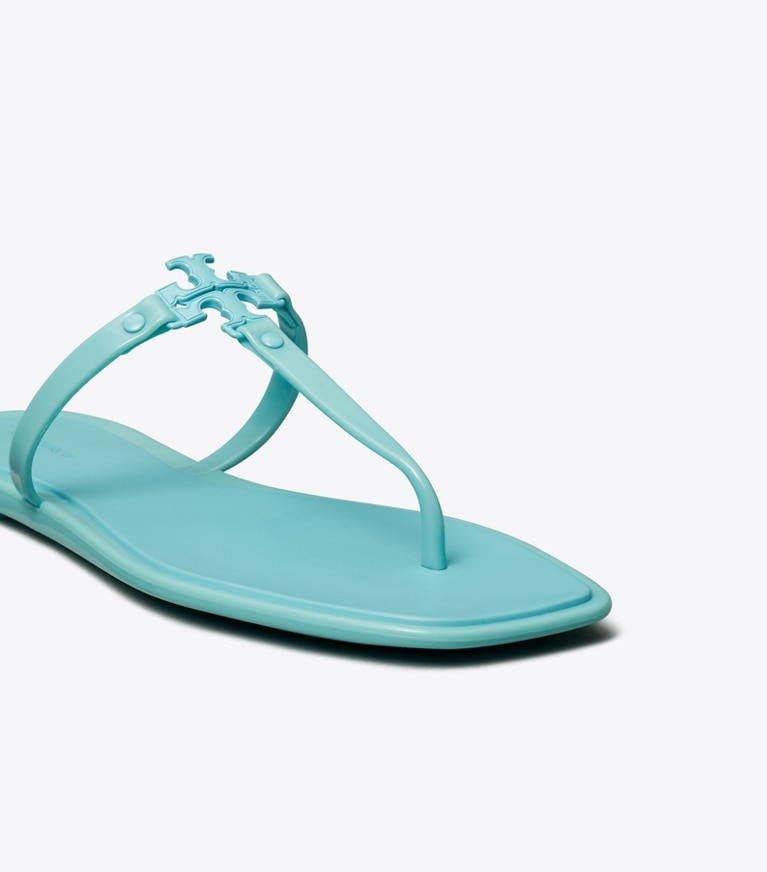 Tory Burch designer sandals Roxanne Jelly Sandal in Light Blue / Light Blue angle