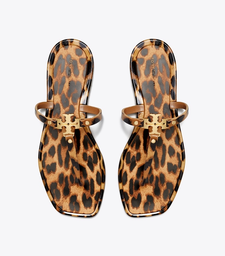 Tory Burch designer sandals Roxanne Jelly Sandal in CLASSIC LEOPARD overhead