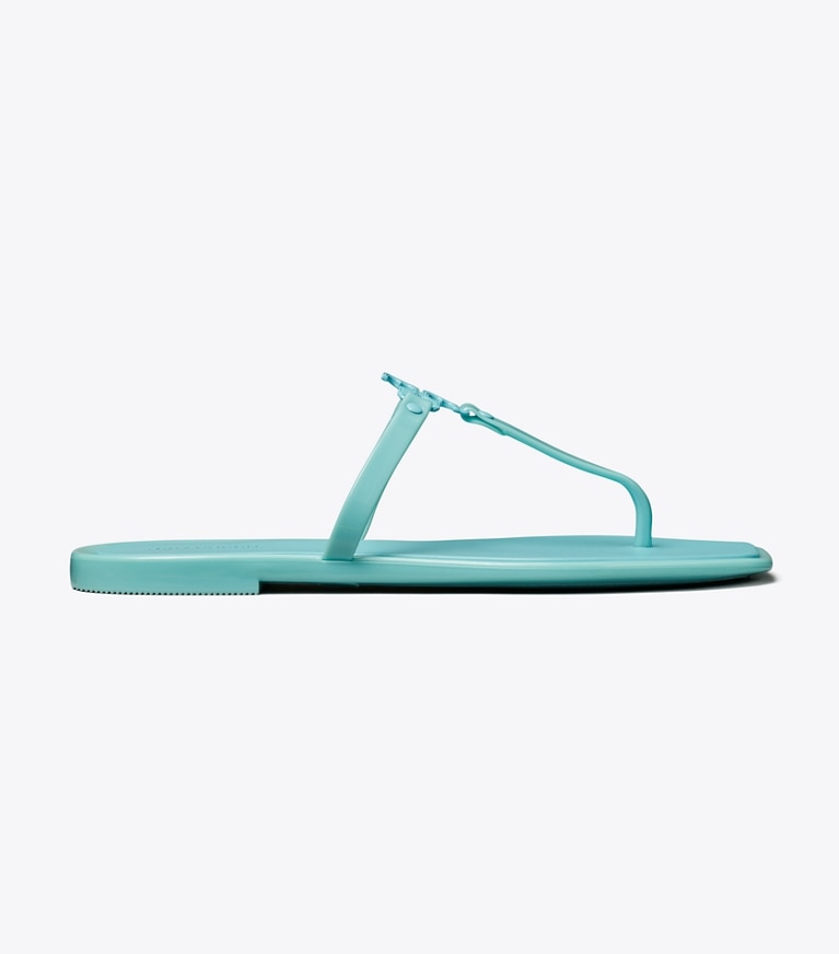 Tory Burch designer sandals Roxanne Jelly Sandal in Light Blue / Light Blue angle