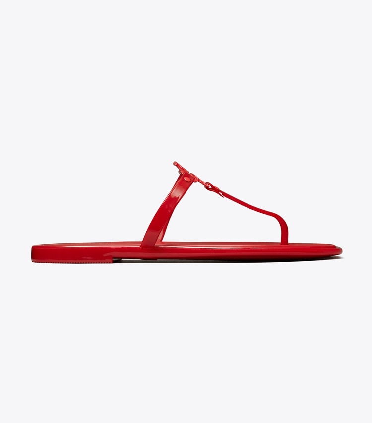Tory Burch designer sandals Roxanne Jelly Sandal in Brilliant Red / Brilliant Red side