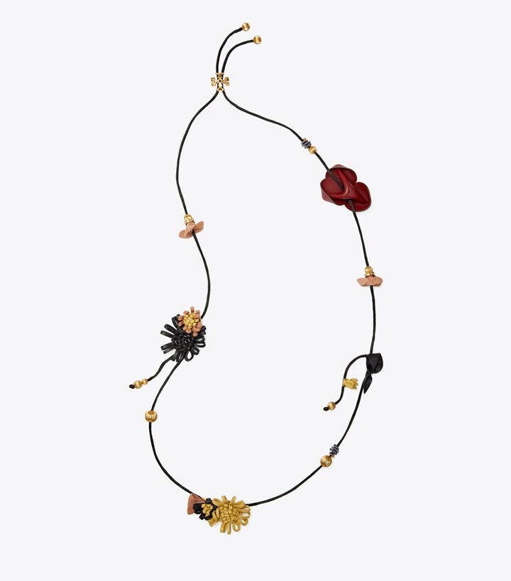 Roxanne Leather Long Necklace: Women's Designer Necklaces | Tory Burch