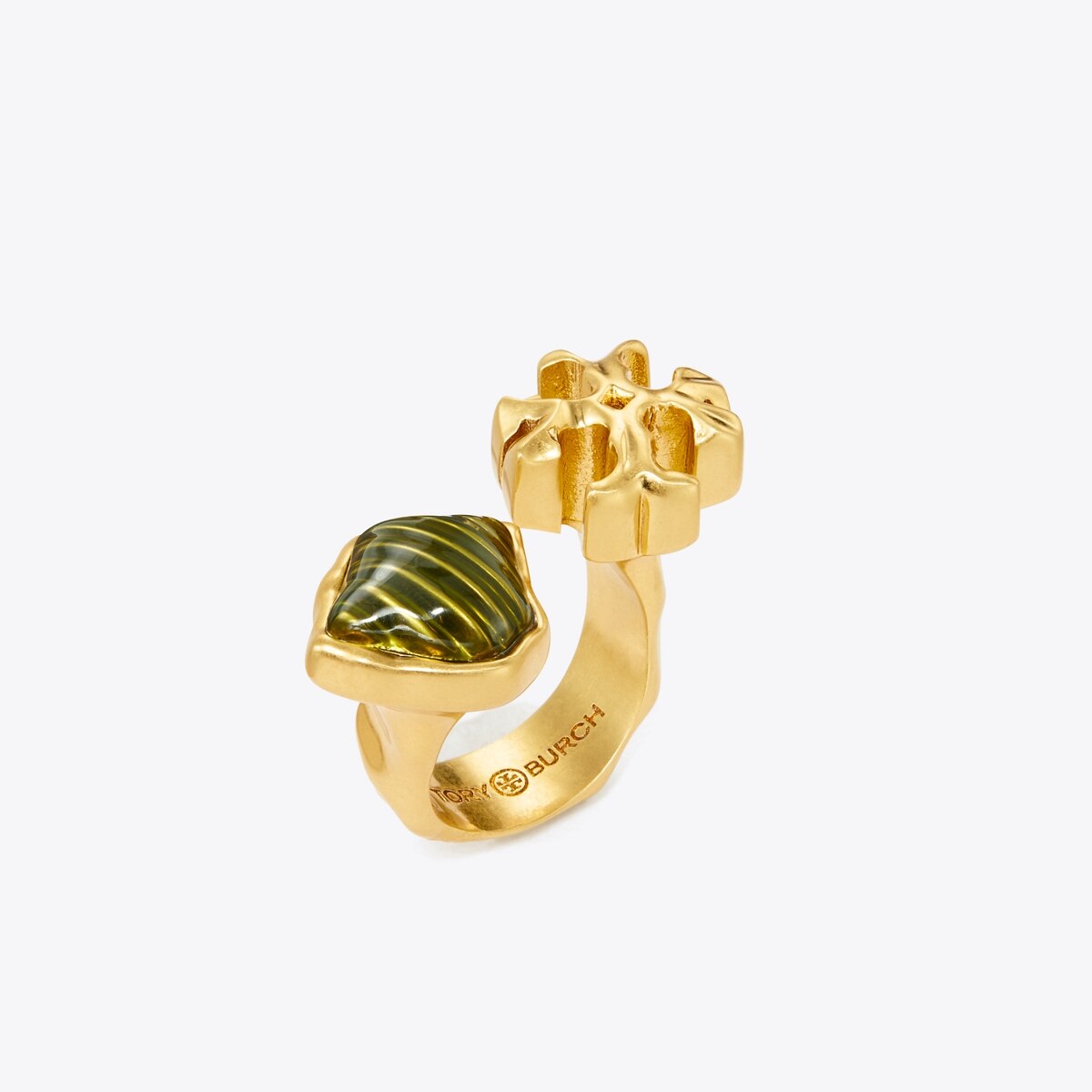 NWT Tory Burch shops 18k Gold-Plated Roxanne Delicate Ring (5) Retail $128