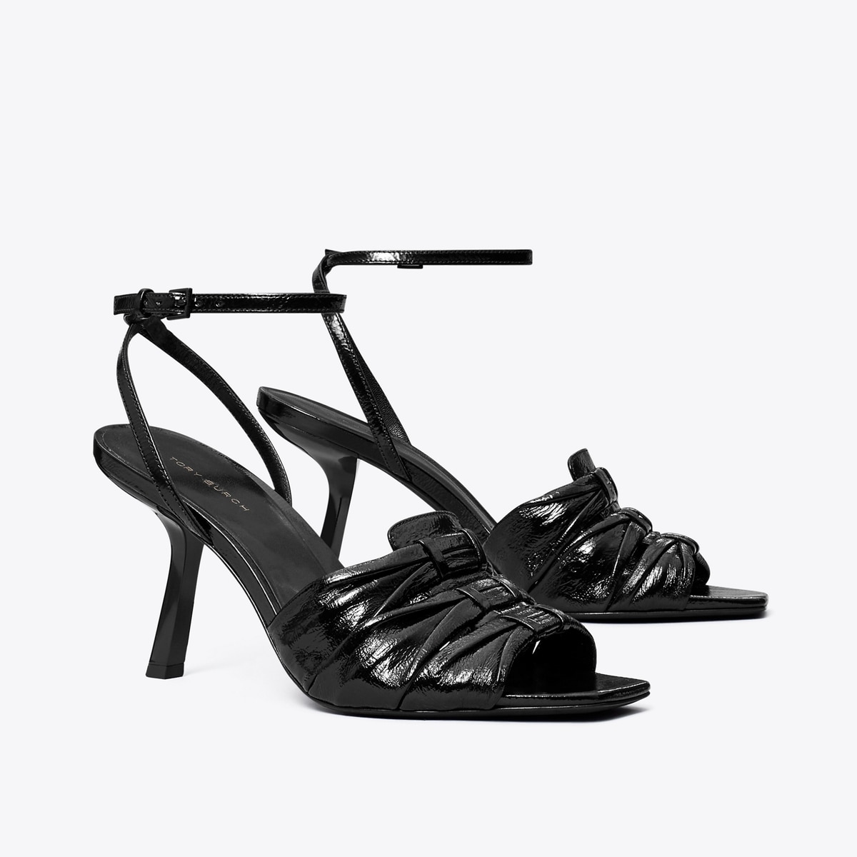 Ruched Heeled Sandal: Women's Designer Sandals | Tory Burch
