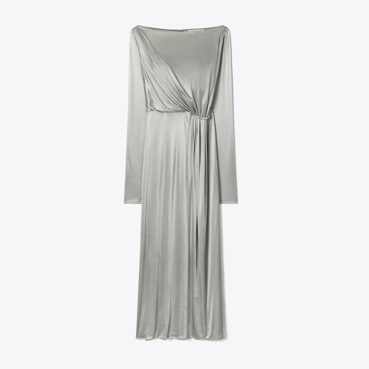 Tory Burch Women's Ruched Jersey Dress in Gray, size M