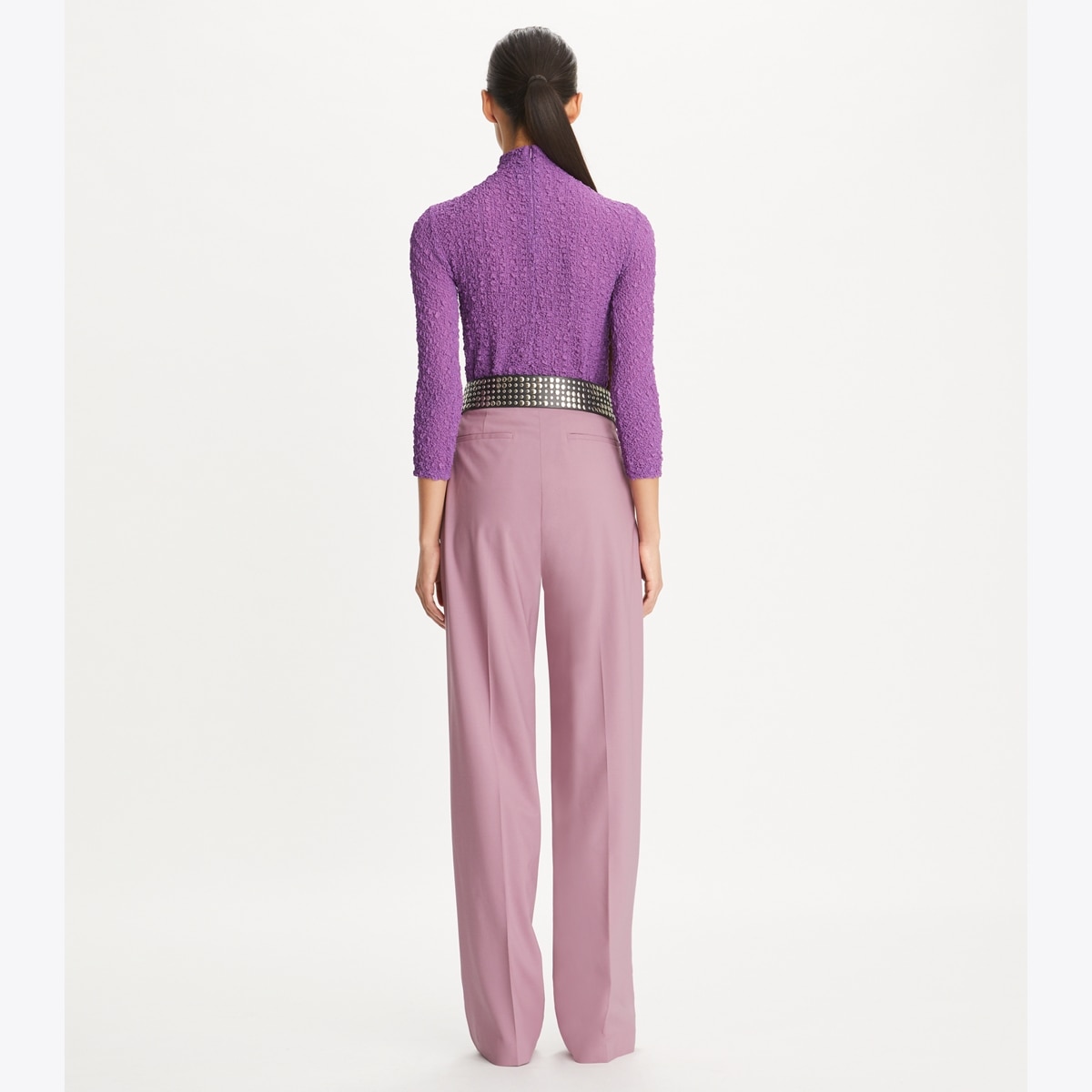 Ruched Silk Turtleneck: Women's Designer Tops | Tory Burch