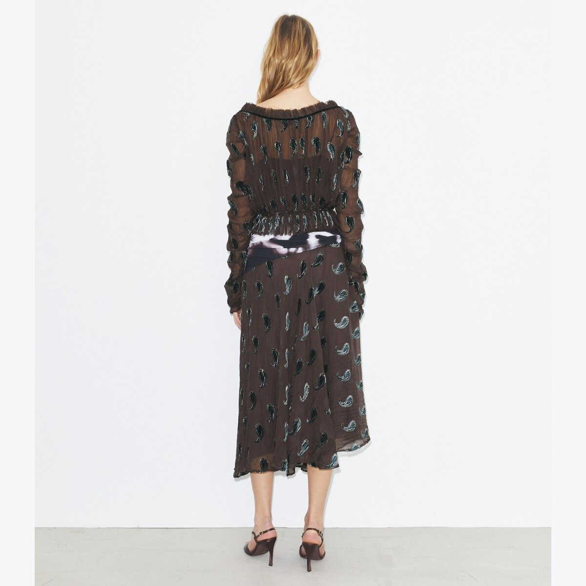 RUCHED VELVET TOP - thumbnail 5
