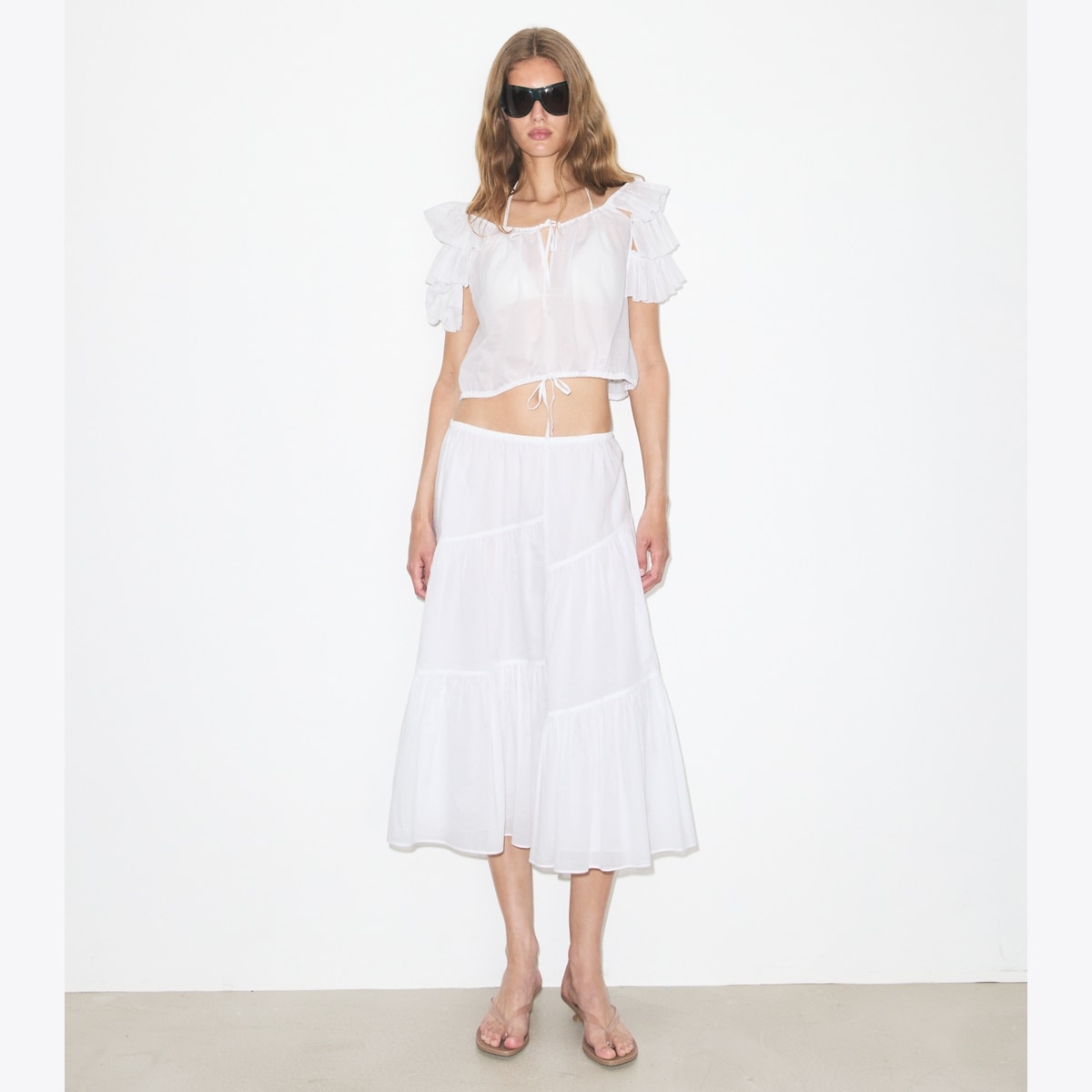 RUFFLE COTTON TOP - thumbnail 3