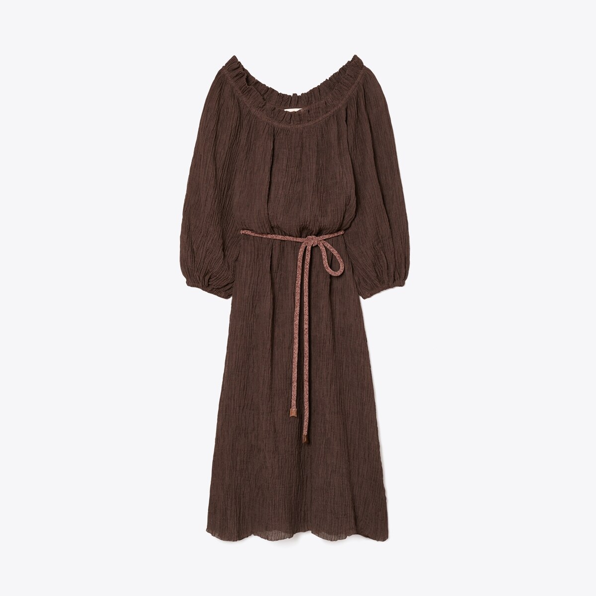 tory burch long ruffle dress